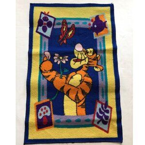 Disney Winnie the Pooh Tigger Vintage 1990s Floor Rug Kids Bedroom Decor